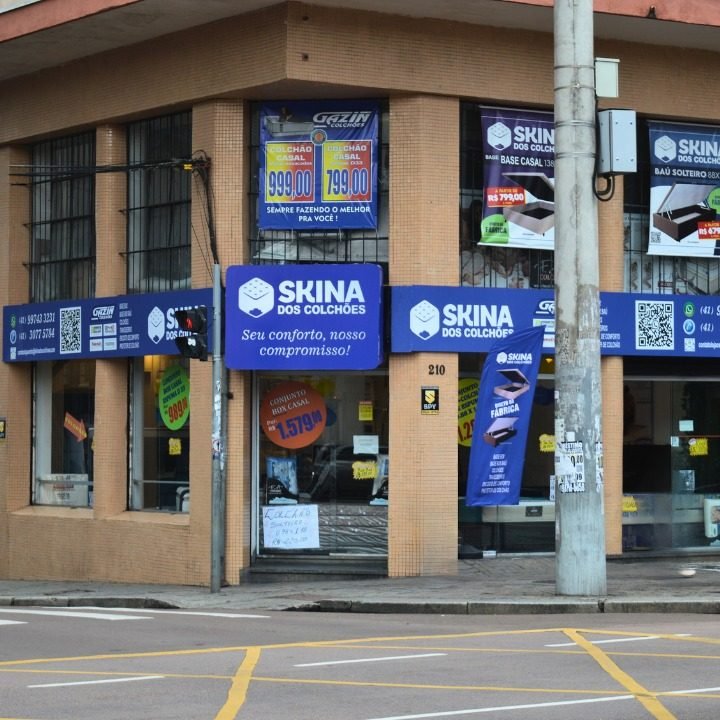 Fachada da Skina dos Colchões no Centro